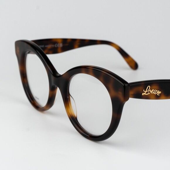 Loewe CURVY Women Eyeglasses Havana Round LW50074I 052 NEW AUTHENTIC main image 9
